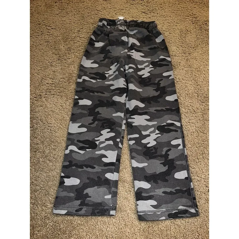 TCH The Children's Place Camouflage Camo‎ Boys Sweatpants Wide Leg Y2K Sz 7/8